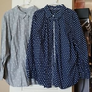 2 Talbot's 3x button up shirts. Worn 2 times